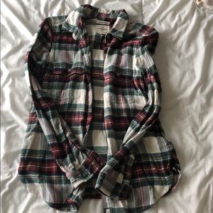 Red green and white flannel